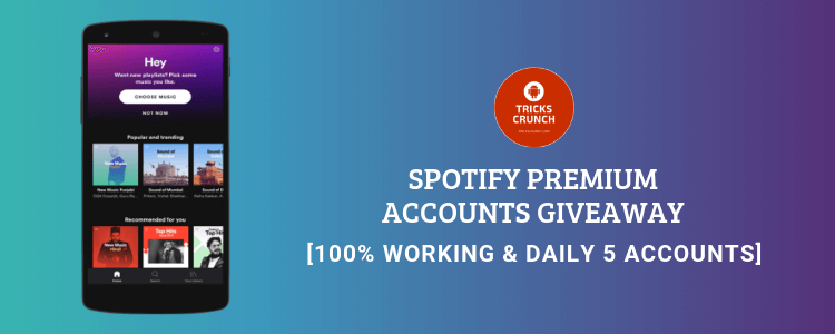 Spotify Accounts Giveaway